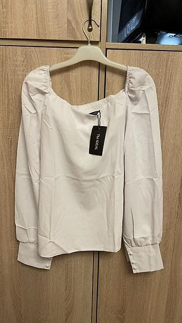 Белая блузка с длинными рукавами от TY IDEAL. Размер L, XL - Прямой at lalafo.kg Белая блузка с длинными рукавами от TY IDEAL. Размер L, XL - Прямой