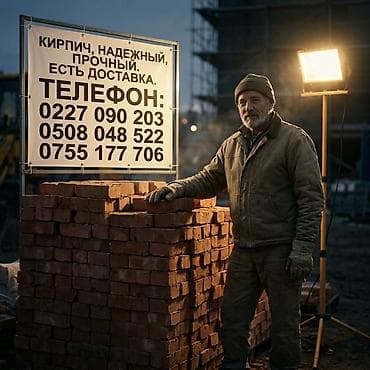 Кирпич рядовой полнотелый для строительства стен, перегородок и