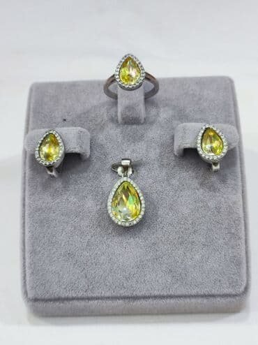 свадебные платья от производителя: Набор украшений, Проба 925, Женские, Новый — 4