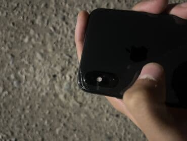 айфон xs max цена в бишкеке бу: IPhone X, Колдонулган, 64 ГБ, Кара, Коргоочу айнек, Каптама, 73 % — 3