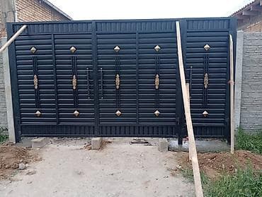 Распашные ворота: Кованые металлические ворота и калитки под заказ - Материал: сталь — 9