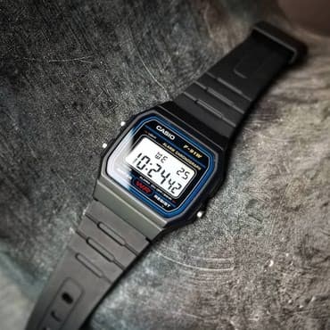 электронные часы на руку: Легендарная модель F-91 Оригинал ! ___ Функции : секундомер — 3