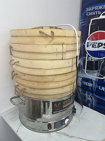 бамбуковый панель: Профессиональная электрическая пароварка с многоярусными бамбуковыми — 2