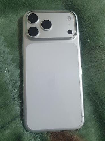 realme 8i: IPhone 17 Pro Max, Б/у, 256 ГБ, Серебристый, Зарядное устройство, Защитное стекло, Чехол, 100 % — 5