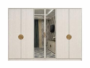 мебел спальный: Спальный гарнитур, Б/у, Двуспальная кровать, цвет - Бежевый — 5