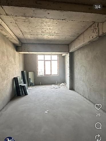 салиева гостиница: 1 комната, 51 м², 2 этаж, Готовая ПСО (под самоотделку) — 3