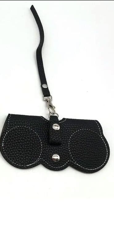 сумка женская большая брендовая: Футляр для очков, Унисекс, цвет - Черный, Новый — 3