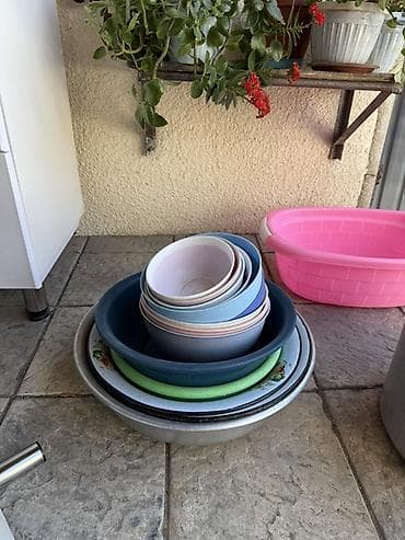 Посуда: Большой набор кухонной посуды и сервировки — одним лотом. Состав по — 5