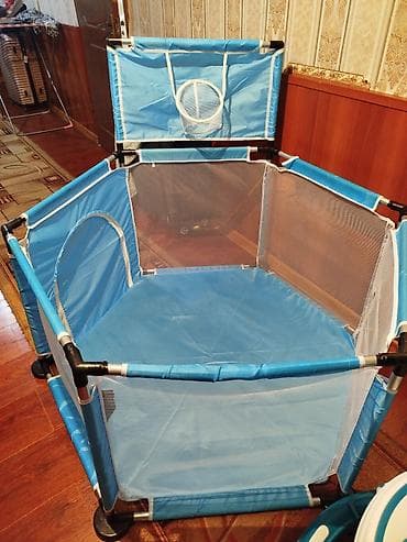 Оюнчуктар: Детский набор: ходунки + манеж Ходунки: - Круглая устойчивая база с — 2