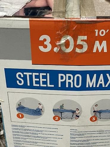 Бассейны: Каркасный бассейн Bestway Steel Pro MAX Б/У - Форма: круглый - — 2