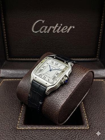 Cartier Santos — элегантные часы с культовым квадратным корпусом. -