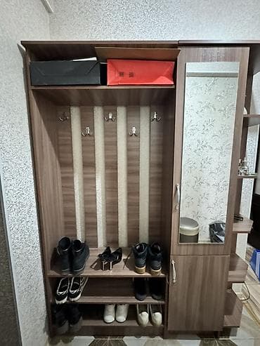 икеа икея ikea: Прихожая модульная, цвет — тёплый орех/дуб. Габариты на фото: высота — 3