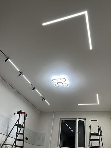 Монтаж потолков, Монтаж потолочных плинтусов | Багет Больше 6 лет опыта