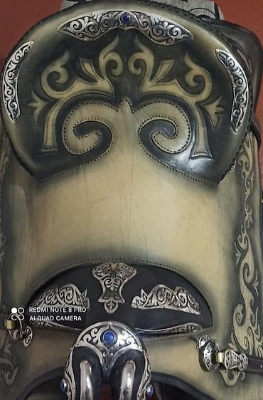 Зоотовары: Кыргыз ээр токуму.Кумуштон жасалган.Таза кожа.полный комплект.ручной — 6