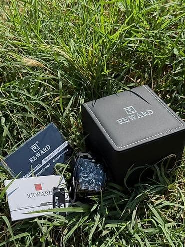 Аксессуарлар: Мужские наручные часы REWARD - Дизайн: прямоугольный (бочкообразный) — 4