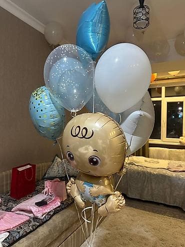 Набор воздушных шаров для встречи мальчика из роддома/бэби-шауэра