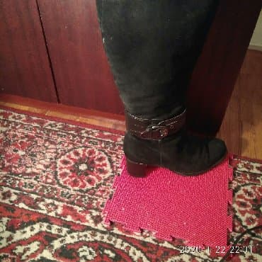 обувь для работы: Продаю сапоги из натуральной замши, внутри мех натуральной овчины — 1