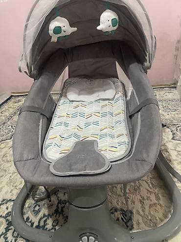 Ремонт и строительство: Люлька, Б/у, Качалка, цвет - Серый, Самовывоз — 2