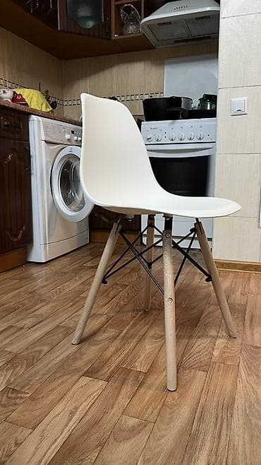 Мектепке арналган отургучтар: Ашкана үчүн отургуч, Желим, түсү - Ак — 1