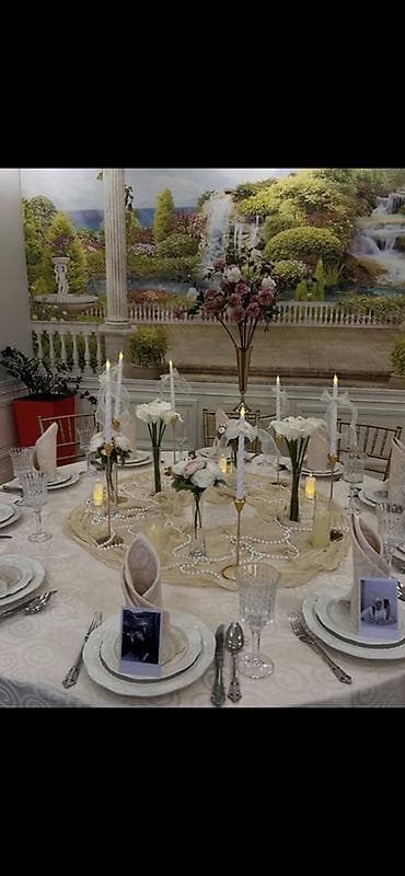 оформление залов: Праздничное оформление стола и декор мероприятий от - — 3