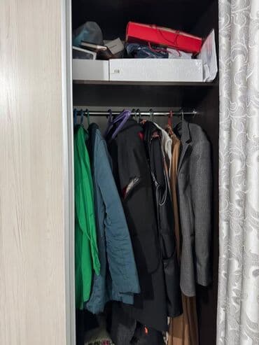 шкаф польша: Шкаф для одежды, Б/у, Прямой, ЛДСП — 2