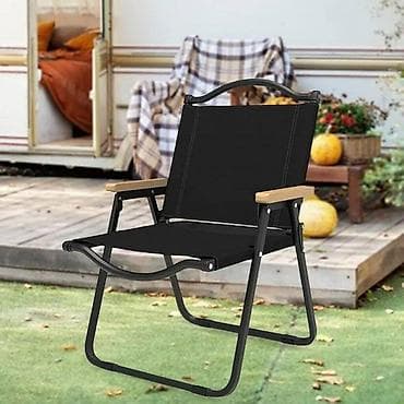 туристы: Походный складной стул, Новый, Железо, цвет - Черный — 6