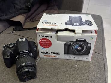 Срчоно продаю 
Фотоаппарат 📸 
Canon eos 1300D
Состояние Нового аппарат