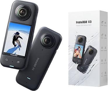 Экшн‑камера Insta360 X3 — карманная 360° камера для съёмки активных