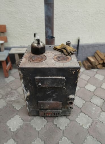 умывальник садовый: Твердотопливная печь-«буржуйка» с варочной поверхностью - Корпус из — 1
