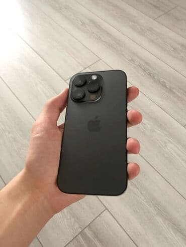 IPhone 16 Pro, Б/у, 256 ГБ, Черный, Зарядное устройство, Защитное стекло, Кабель, 92 %
