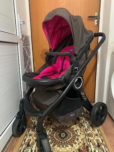 Коляска, Chicco, цвет - Коричневый, Б/у, Самовывоз
