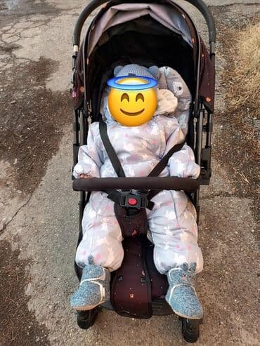 Коляска, цвет - Коричневый at lalafo.kg Коляска, цвет - Коричневый