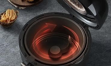m2 max: Аэрогриль-фритюрница с горячим воздухом Tabassum Plus PL-8000, 8 л - — 6
