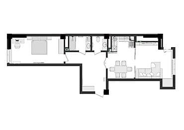 8: 2 комнаты, 77 м², Джал-15 Элитка, 5 этаж, Евроремонт — 2