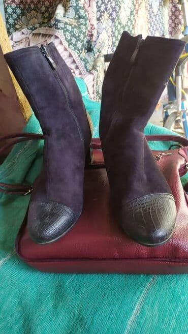 женская модельная обувь больших размеров: Полуботинки женские размер 38дэми сезон,замша натуральная — 1