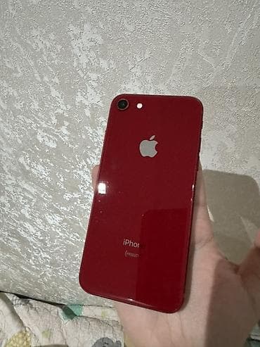 IPhone 8, Б/у, 64 ГБ, Красный, 100 %