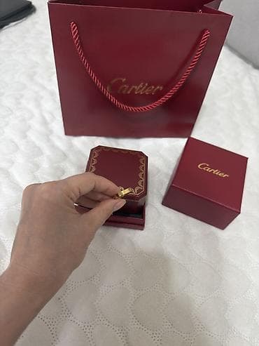 love is: Кольцо Cartier Love 16 размер - Материал: жёлтое золото «медицинская — 4
