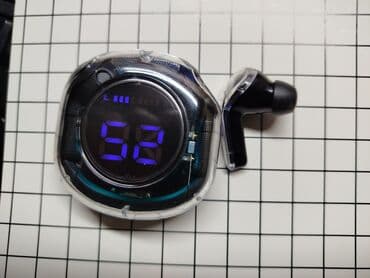 mi pods: Наушники с LED‑индикатором. Особенности: - Цифровой дисплей синего — 3