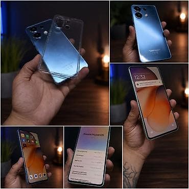 Техника и электроника: Redmi, Redmi Note 13, Б/у, 128 ГБ, цвет - Голубой, 2 SIM — 1