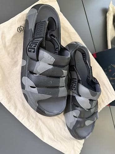 Босоножки, сандалии, шлепанцы: Босоножки, 42, UGG, Б/у, цвет - Серый, Самовывоз — 3