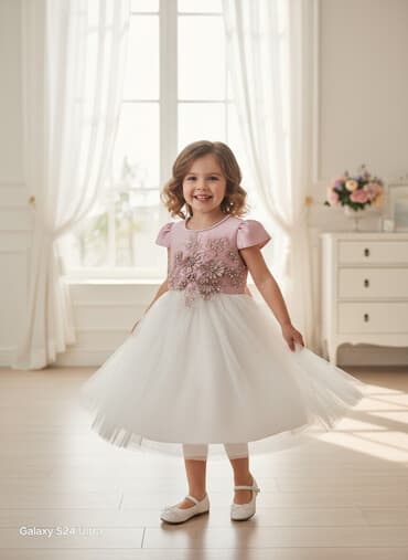 Детское платье, цвет - Розовый at lalafo.kg Детское платье, цвет - Розовый