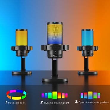 акустические системы music box с микрофоном: 🎙️ MAONO DGM20 — игровой USB-микрофон с RGB и шумоподавлением! 🔥 — 2
