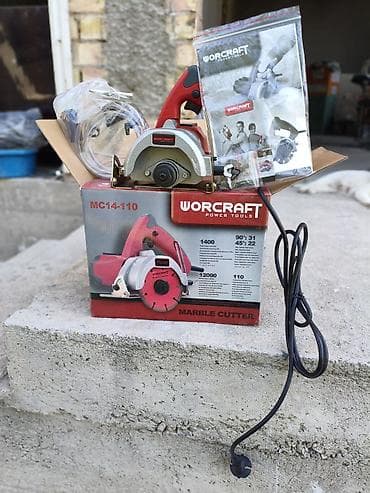 плиткорез электрический: Электрические плиткорезы, Worcraft, Без водяного охлаждения, От 1000 до 1500 Вт, Новый — 3