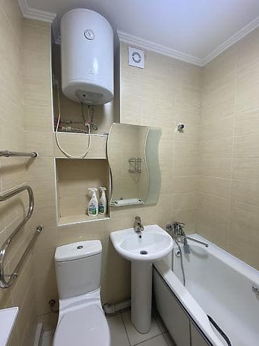 жк алтай бишкек: 1 комната, 50 м², Элитка, 8 этаж, Евроремонт — 4