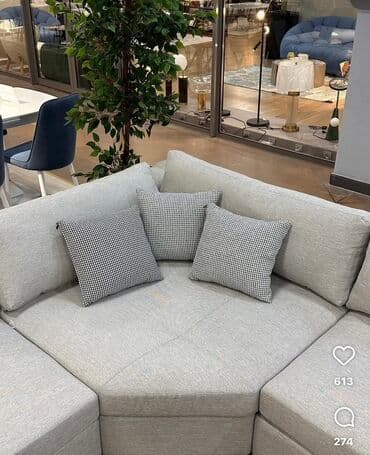 модульная мягкая мебель: Модульный диван, Б/у — 3