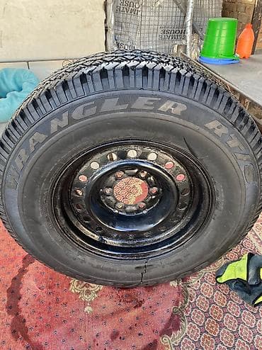 Колеса в сборе 265 / 70 / R 16, Всесезонная, Б/у, Запаска, Внедорожные (АТ/МТ), Железные, отверстий - 6