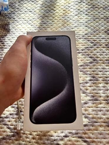 iphone 21: IPhone 15 Pro Max, Б/у, 256 ГБ, Blue Titanium, Кабель — 3