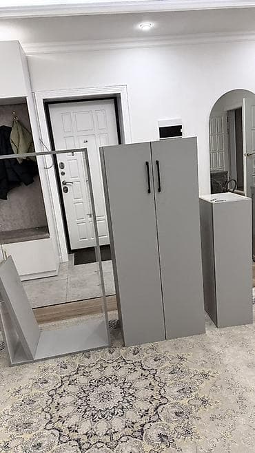 Уличное освещение: Гарнитур для прихожей, Шкаф, ДСП, цвет - Серый — 1