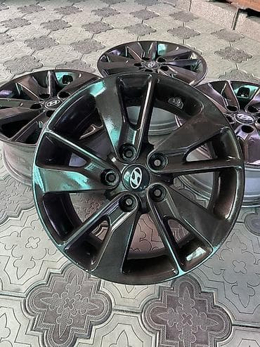 Куйма Дисктер R 16 Hyundai, Комплект, тешиктери - 5, Колдонулган