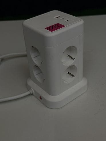 Сетевой удлинитель-колонна с USB - Форм‑фактор: вертикальная башня на